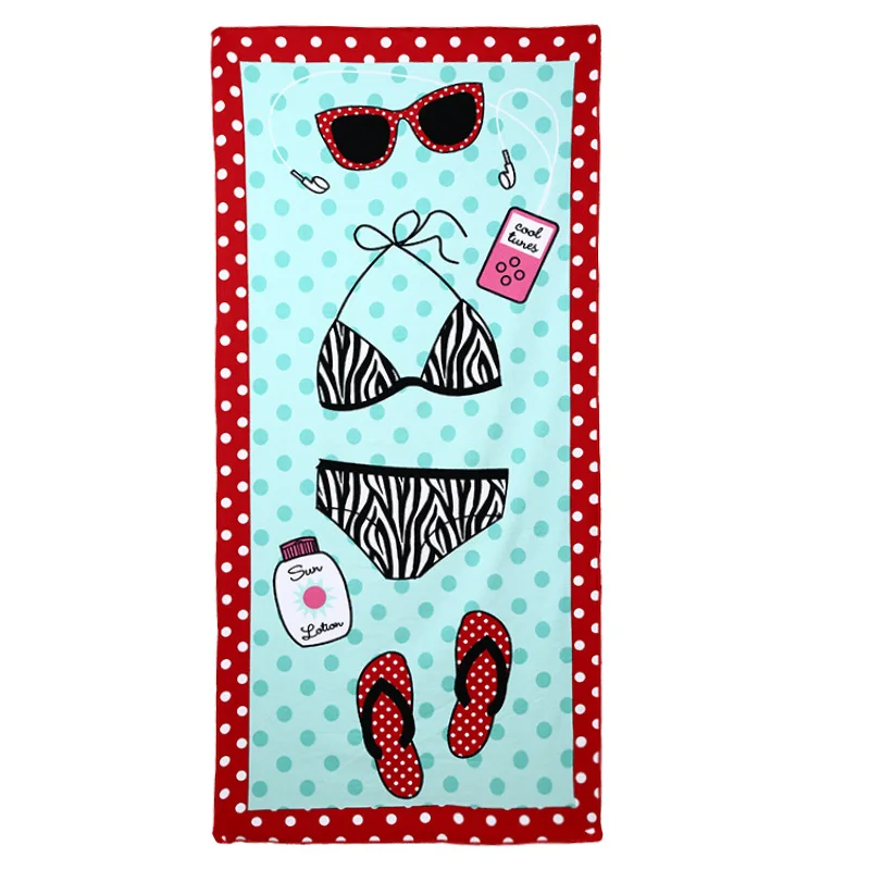 

Beach Towel High Quality Multi Style Options Rectangle Serviette Microfibres Plage Quick-drying Swimwear Use