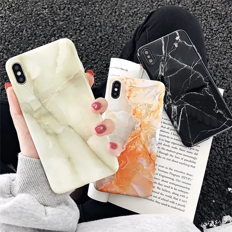 

Marble case for iphone XS Max XR XS case Granite painted tpu case For Iphone 8 7 Plus X 6 6S Protective Fundas Capa
