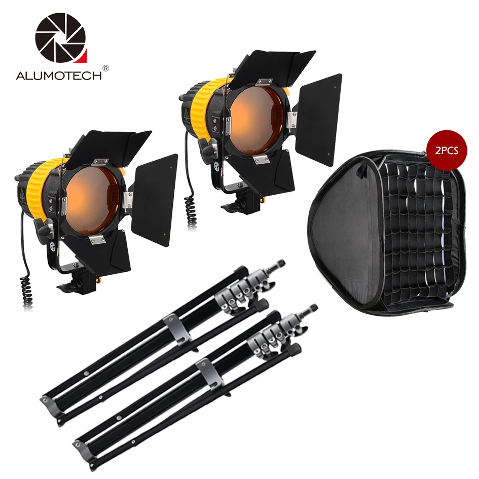 2XV-lock 80 Вт Led Light High CIR 5500/3200K + 2xbowen Speed Mount Softbox 2X2.1m подставка для камеры видеостудии