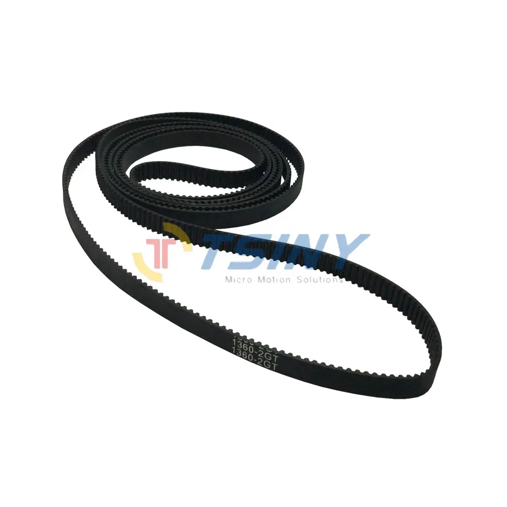 

3D Printer Accessories HTD GT2-1360-6 Clooesd Loop Timing Belt 2GT Pitch 0.078 inch Primeter 1360mm Belt Width 6mm Pack of 2pcs