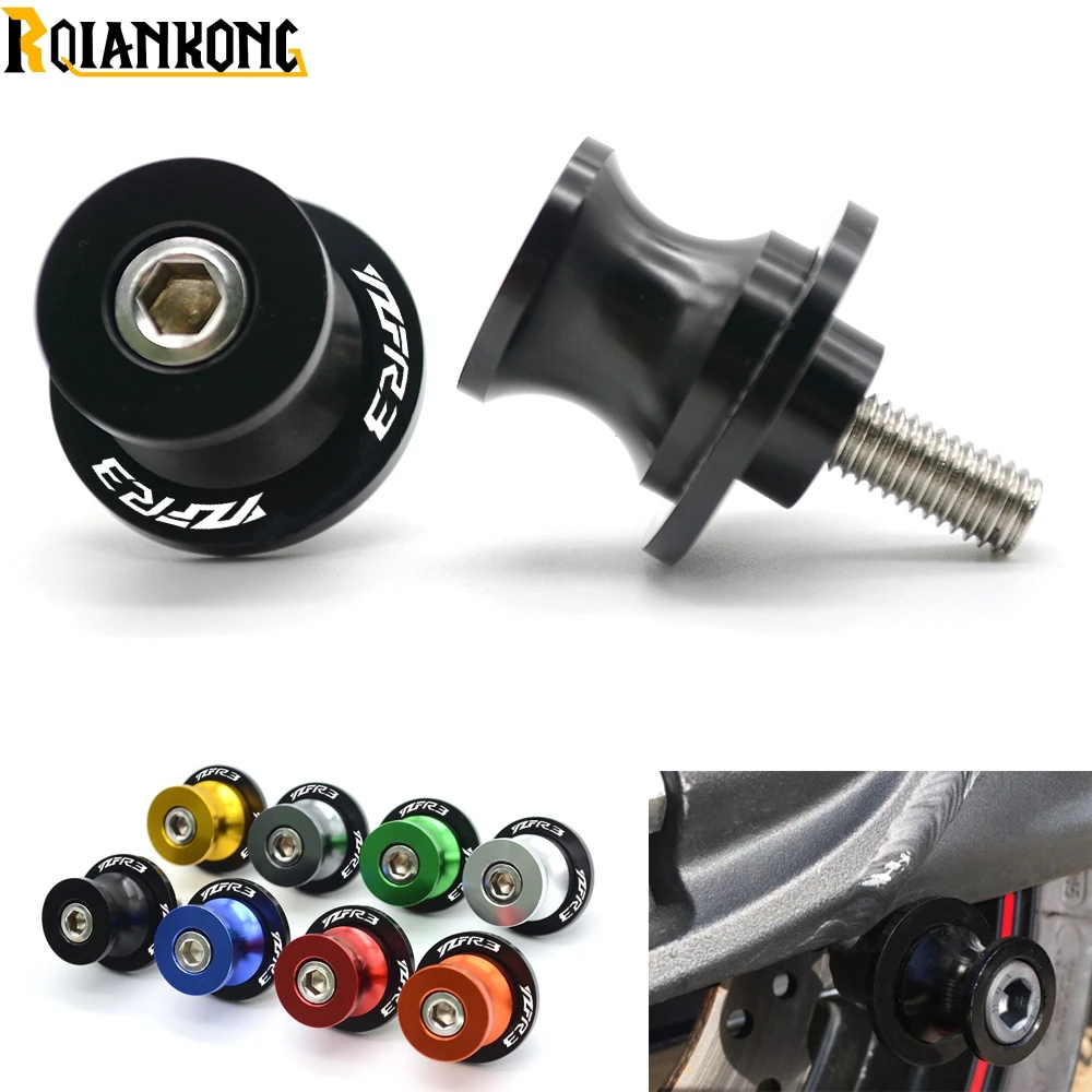 For R3 Motorcycle CNC Frame Sliders Swing Arm Spools Sliding Is Screwed Accessories Modified yamaha YZF 1998-2018 | Автомобили и