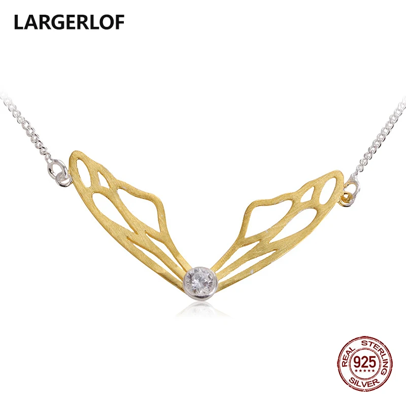 

LARGERLOF 925 Sterling Silver Pendant Necklace Women Fine Jewelry Silver 925 Jewelry Animal Necklace EG41067