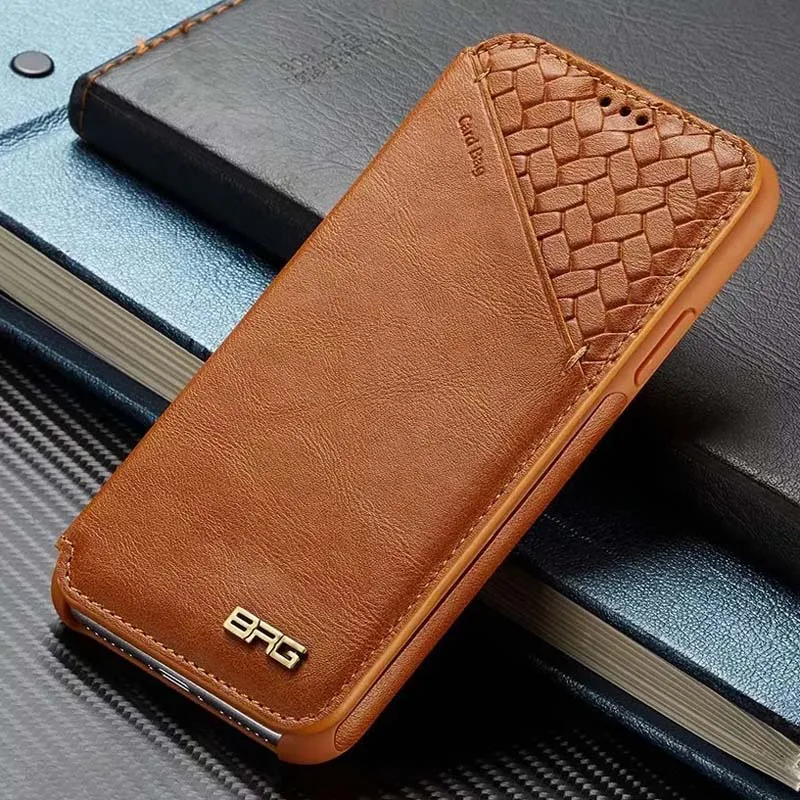 

Okme Case for iphone XS Max 8 7 Leather Case Magnetic Flip Wallet Case for iphone 6 6s plus 7 8 Plus XR XS X PU Leather Cover