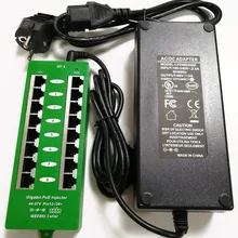 AT-8-56v120w | 8 Порты и разъёмы Gigabit 802.3af Мощность над инжектор Ethernet с 56 Вольт 120 Вт источник питания