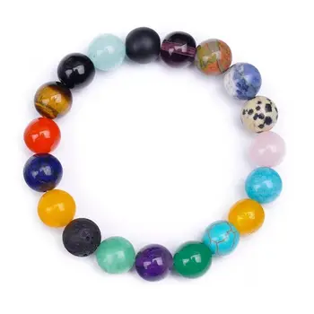 

Fashion 8mm Natural Sstone Beads Couple Bracelet Elastic Stretch Bracelet Women Strand Bracelets Bangles Lover Jewelry Pulseras