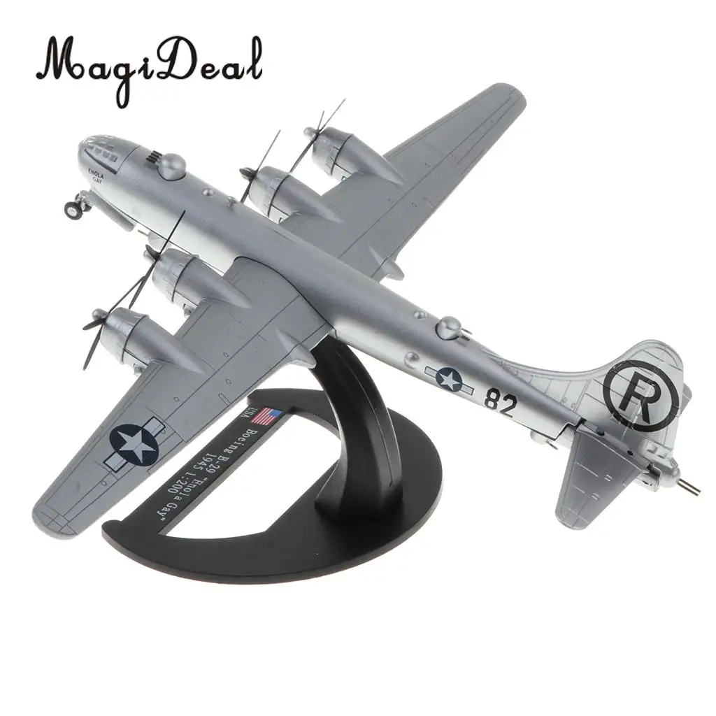1/200 Diecast WWII US Boe ing B-29 Enola Gay Aircraft - Superfortress Bomber Warplane Model Airplane Toy Collectibles Home Decor