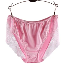 Women Mid Waist Lace Seamless Briefs Sexy Woman Underwear Lady Panties Lingerie Briefs Plus Size Women's Briefs Intimates independent packaging multi yard thread cotton mid waist plus size briefs manufacturers wholesale women underwear panties