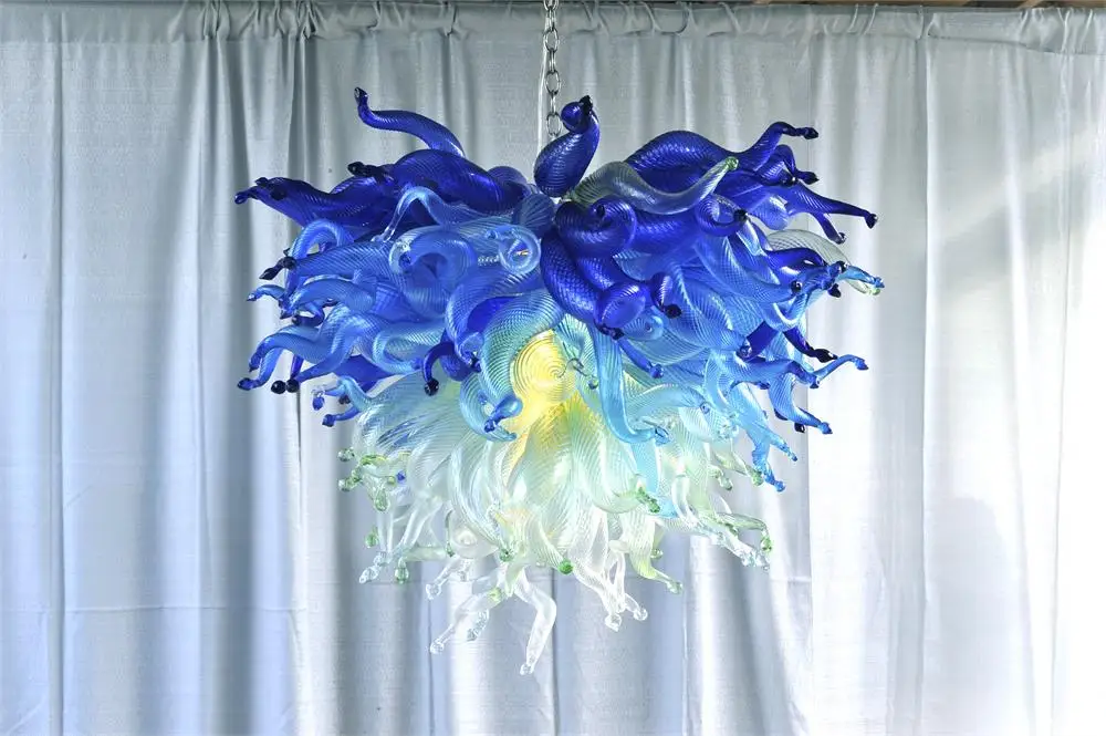 Светодиодная люстра из муранского стекла Chihuly с зеленым оттенком | Освещение