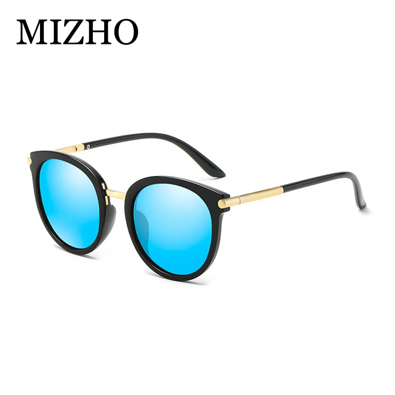 Nano Vacuum Plating High Quality PC Fame Sunglasses For Women Polarized,25g Light Weight Gradient Sun Glasses Cat eye Round