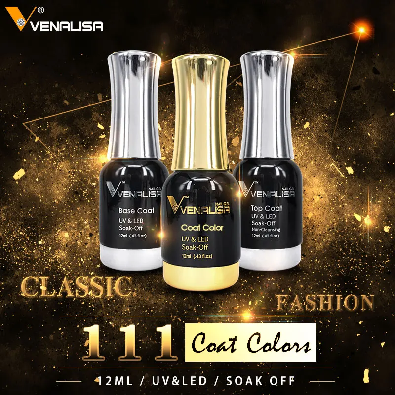 2018 Hot Sale Venalisa Gel Nail Polish Long-Lasting Soak-off Nail Polish Gel Polish 12ml 111 Colors Optional Nail Polish