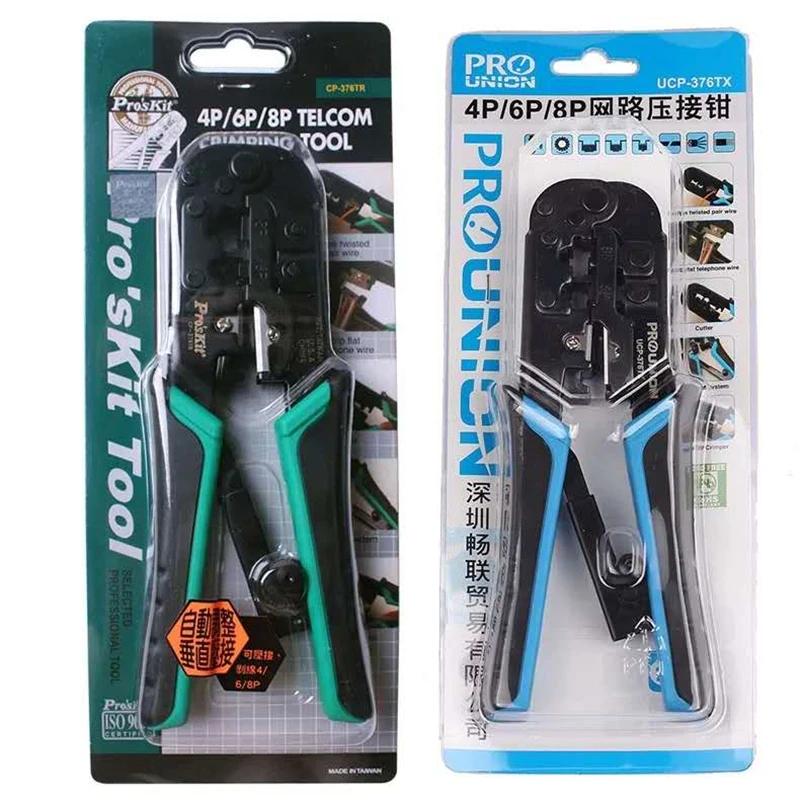 Proskit CP-376TR 4 P/6 P/8 P волоконно-оптические модульные Обжимные Щипцы Pro'skit обжимной инструмент UCP-376TX ELINK