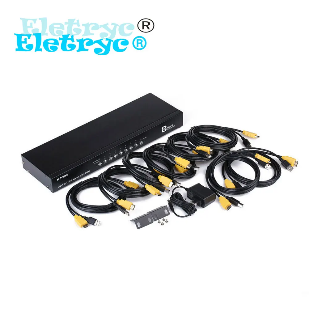 Eletryc 8 Port HDMI Auto USB2.0 KVM Switch 1920*1440 1080p