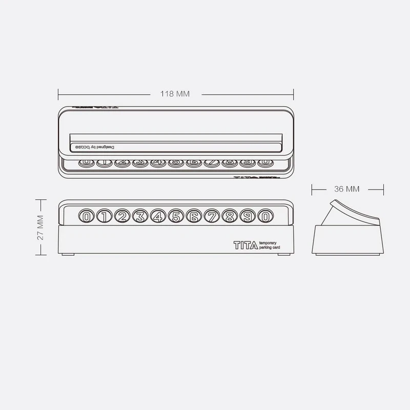 Xiaomi Mijia Tita временный знак остановки автомобиля парковочная карта номер многонациональные телефонные номера авто аксессуары