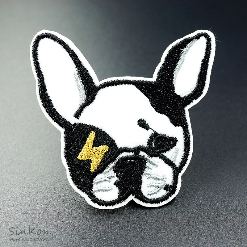 

DOG (Size:6.0X6.0cm) Iron On Patch Sewing On Embroidered Applique Badges Clothes Stickers Garment Apparel Accessories P