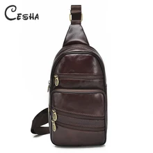 Роскошная деловая мужская сумка через плечо из натуральной кожи высокого качества, модная винтажная мужская кожаная нагрудная сумка