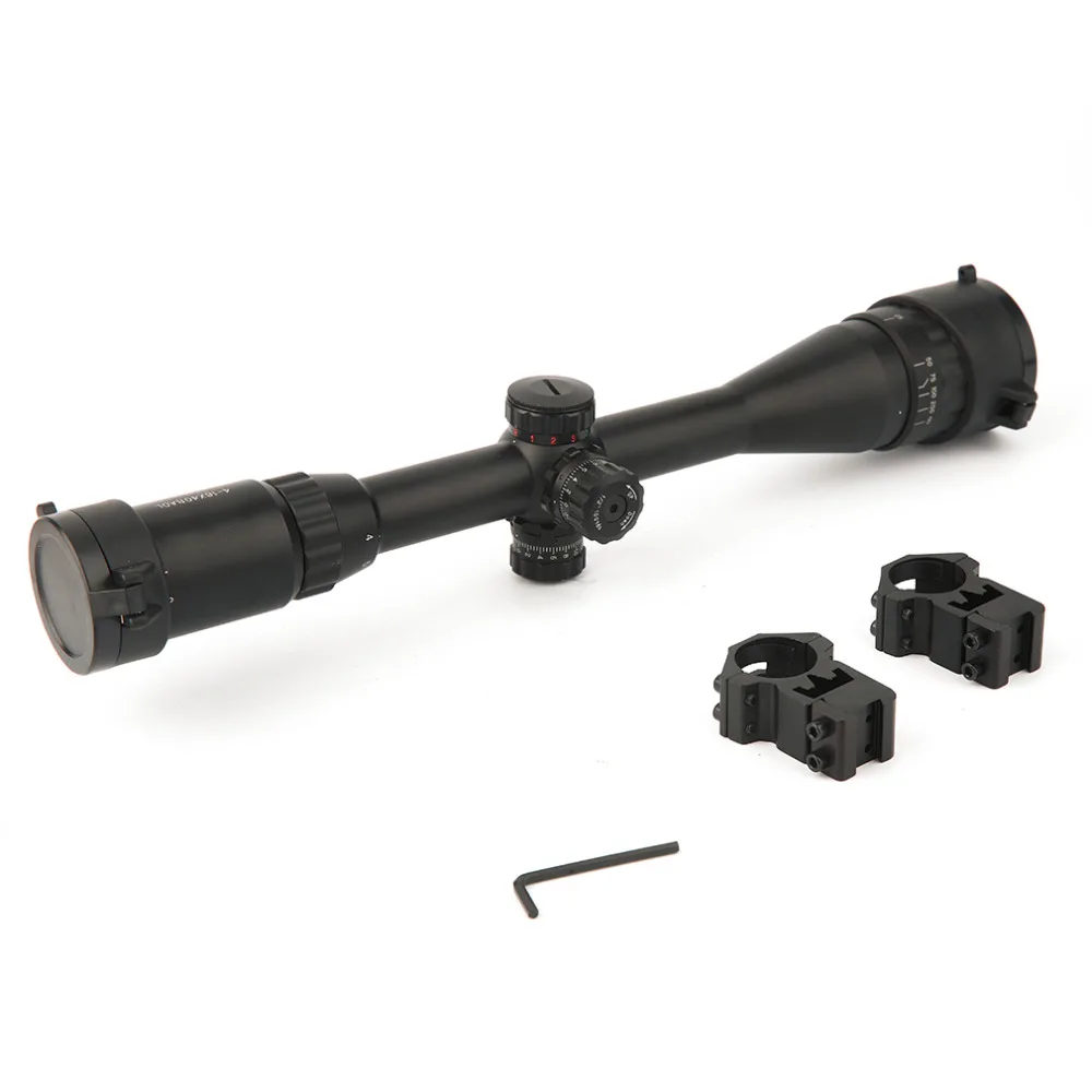 

Hunting Waterproof Aluminum Optics Tactical 4-16x40AOEG Dot Illuminated Scope Sight Hunting Scope Set Matte Sighting Telescope