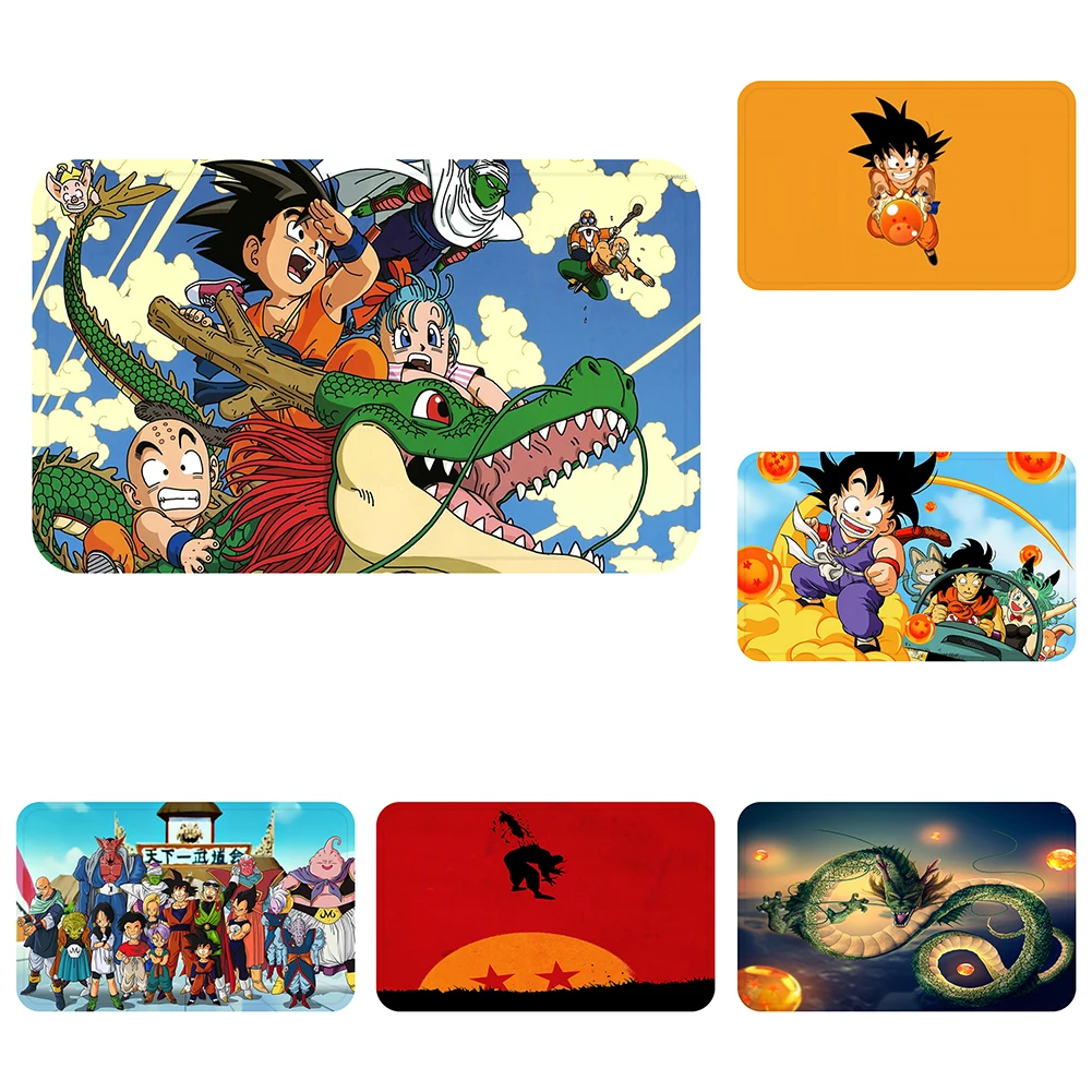 

Dragon Ball Cartoon Son Goku Doormat Bath Kitchen Carpet Decorative Anti-Slip Mats Room Car Floor Bar Rugs Door Home Decor Gift