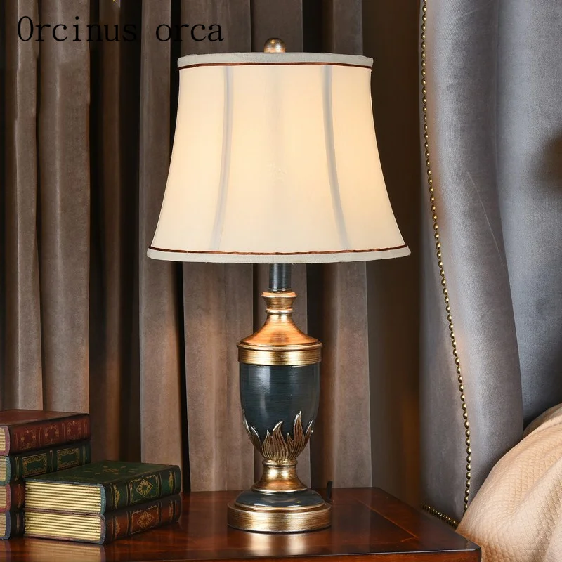 Американский спальня ночники лампа Европейский стиль исследование гостиная творческий ретро деревня Art Свадебные лампа бесплатная
