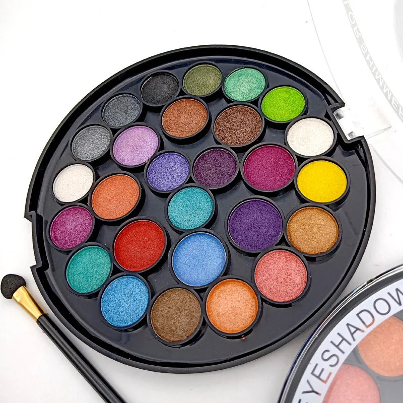 

Miss Rose Matte Shimmer Shining Eyeshadow Palette Nude Makeup Glitter Smoky Eye Shadow Powder Waterproof Cosmetic kit