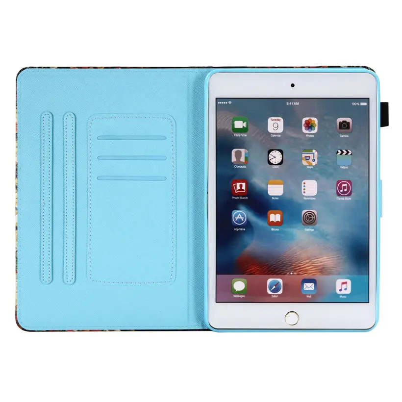 Чехол с мультяшным котом для Apple iPad Mini5 2019 Mini 1 2 3 4 5 7 9 дюйма умный чехол планшета