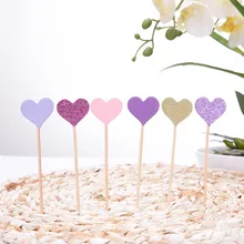 30 шт./лот Bling Love Shaped декор для торта украшения для свадьбы День рождения Инструменты для выпечки 2 цвета Новинка