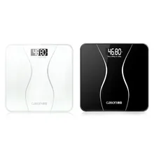 GASON A2 стеклянные весы для ванной, умные бытовые электронные ЖК-дисплей, цифровой пол, весы, бариатрические весы 180 кг