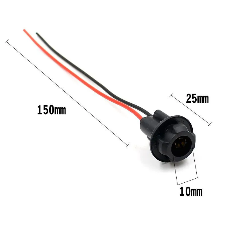 

New Arrival 2x T10 W5W 168 194 Car Socket Connector Extension SMD LED Wedge Light Base Holder 170922