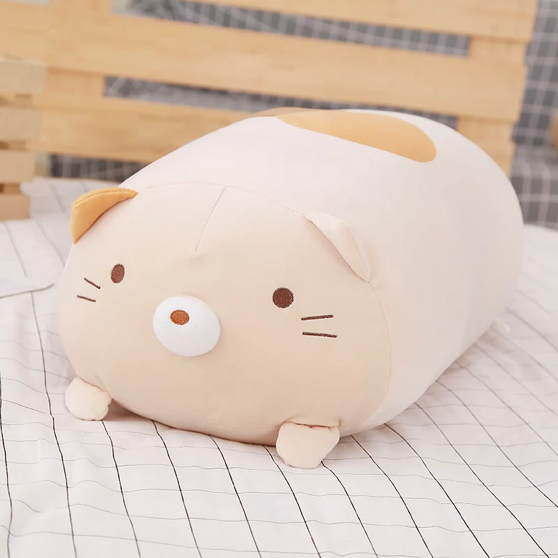 Супер мягкая японская анимация Sumikko guurashi угловая био Подушка для сна большая игрушка медведь мультфильм кукольный подарок для девочек - Цвет: Light brown