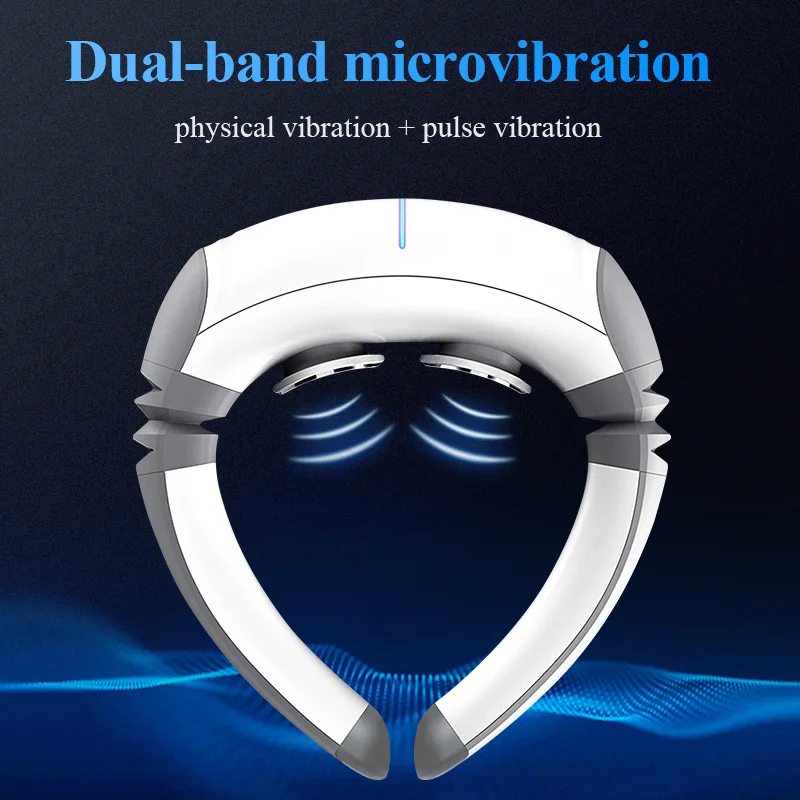 Cervical Neck Massager vibration pulse physiotherapy instrument household electronic tens machine massage neck pain relief