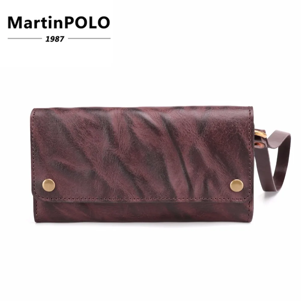 

2019 Wallet Male Genuine Leather Men's Wallets for Credit Card Holder Long Clutch Male Bags Hasp Multi-function Coin Purse J9355