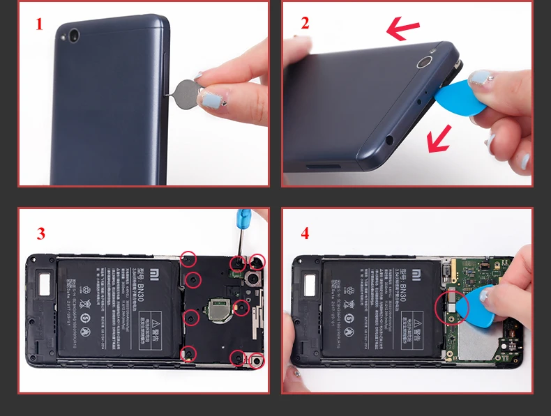Nohon Аккумулятор для Xiaomi Redmi 4A BN30 Redmi4A 3030 мАч 3120 мАч встроенный аккумулятор большой емкости для телефона литий-полимерные аккумуляторы+ Инструменты