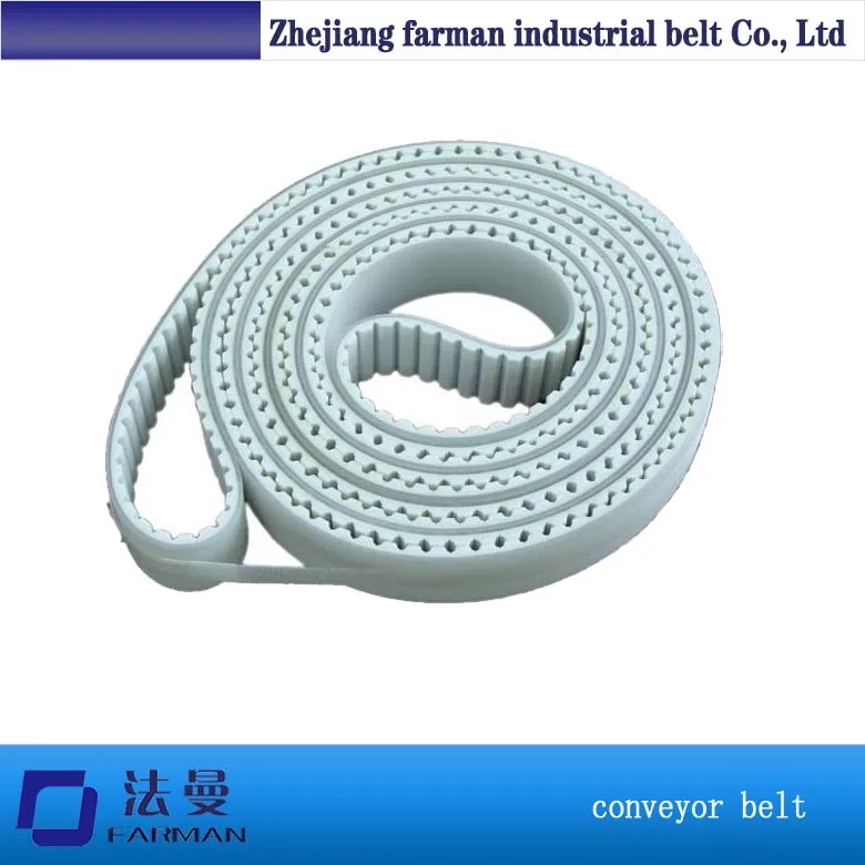 

High Quality Green Color Fabric Pu Open End Timing Belt