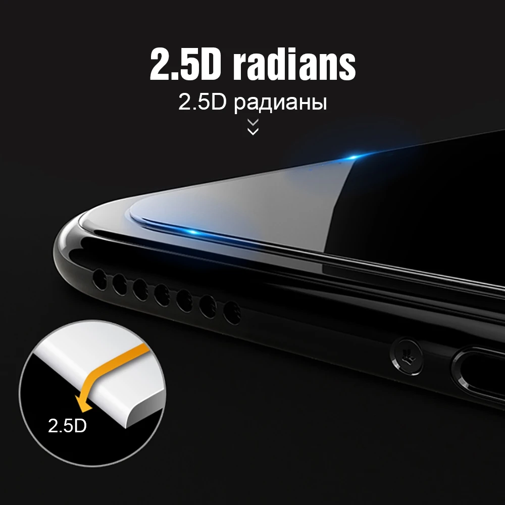 Защитное стекло TOMKAS для iPhone X XS Max XR закаленное защиты экрана 7 8 6 6S Plus 5 SE