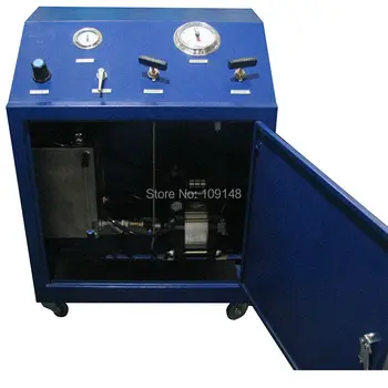 

Free shipping Model:WS-L270 Manual control 2000 Bar Air driven high pressure liquid testing pump Unit with gauges and pipes