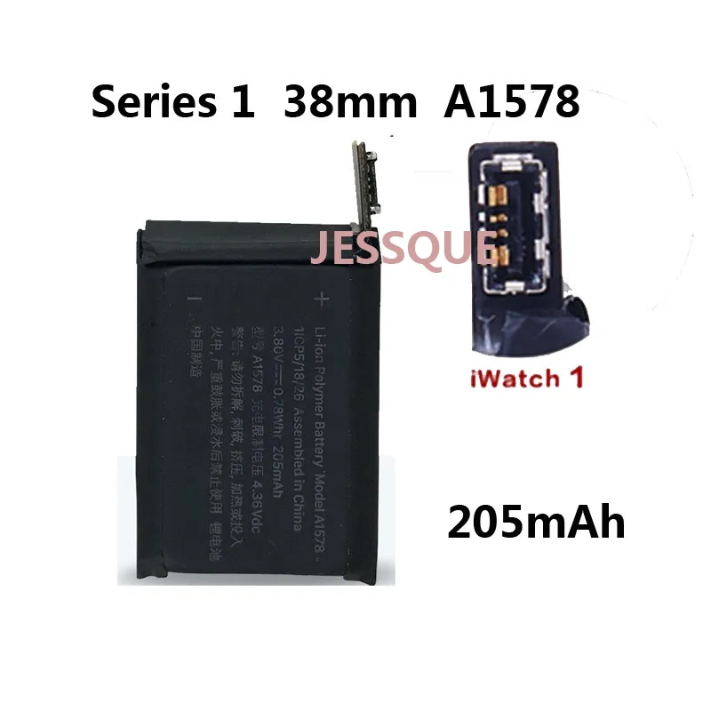 Batería A1578 de 38mm y 205mAh para Apple watch Series 1 Gen G S1,  acumulador GPS, AKKU|Baterías recargables| - AliExpress