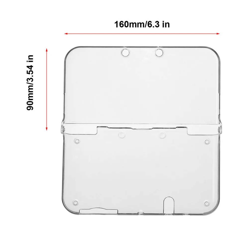Легкий жесткий Пластик прозрачного хрусталя защитный Жесткий чехол кожного покрова Для nintendo 3DS XL консоли и ИГРЫ челнока