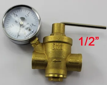 

1/2", DN15, Brand Brass material Piston Style Pressure Reducing Valve Water heater ,water purifier regulator valve