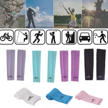 2 шт. 1 пара охлаждающий руку рукава анти УФ для защиты от солнца во время езды на велосипеде спорт на открытом воздухе защита рукав Открытый Бег летняя ветровка