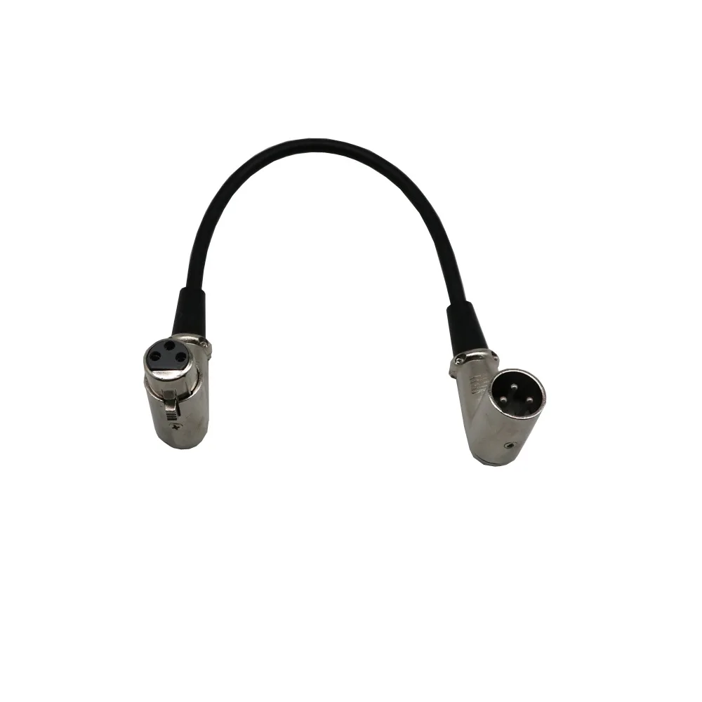 30 см XLR 90 градусов штекер DMX разъем под прямым углом гнездовой для сцсветильник|plug