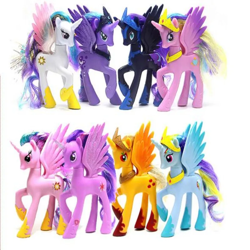 14cm My Anime font b Toy b font Collection Princess Celestia Luna Nightmare Night Little Cute