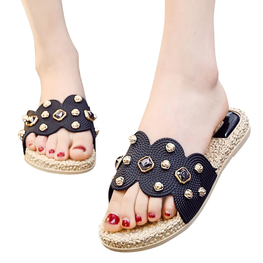 

SAGACE 2019 New Summer Slipper Women Slippers Slides Women Wear Casual Skid Wedges With Thick Sandals Fashion Slipper Apr15