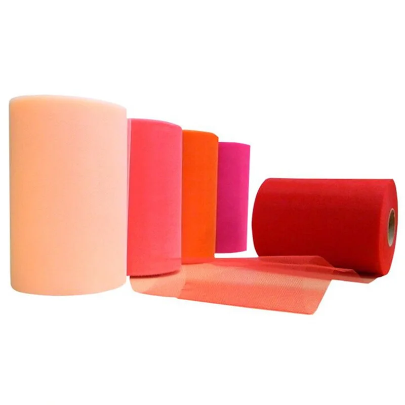 Mesh Tulle Roll Tutu 15cm 100 Yards Skirt Wedding Decoration  Fabric Organza Tulle DIY Craft Birthday Party Supplies Kids Favors