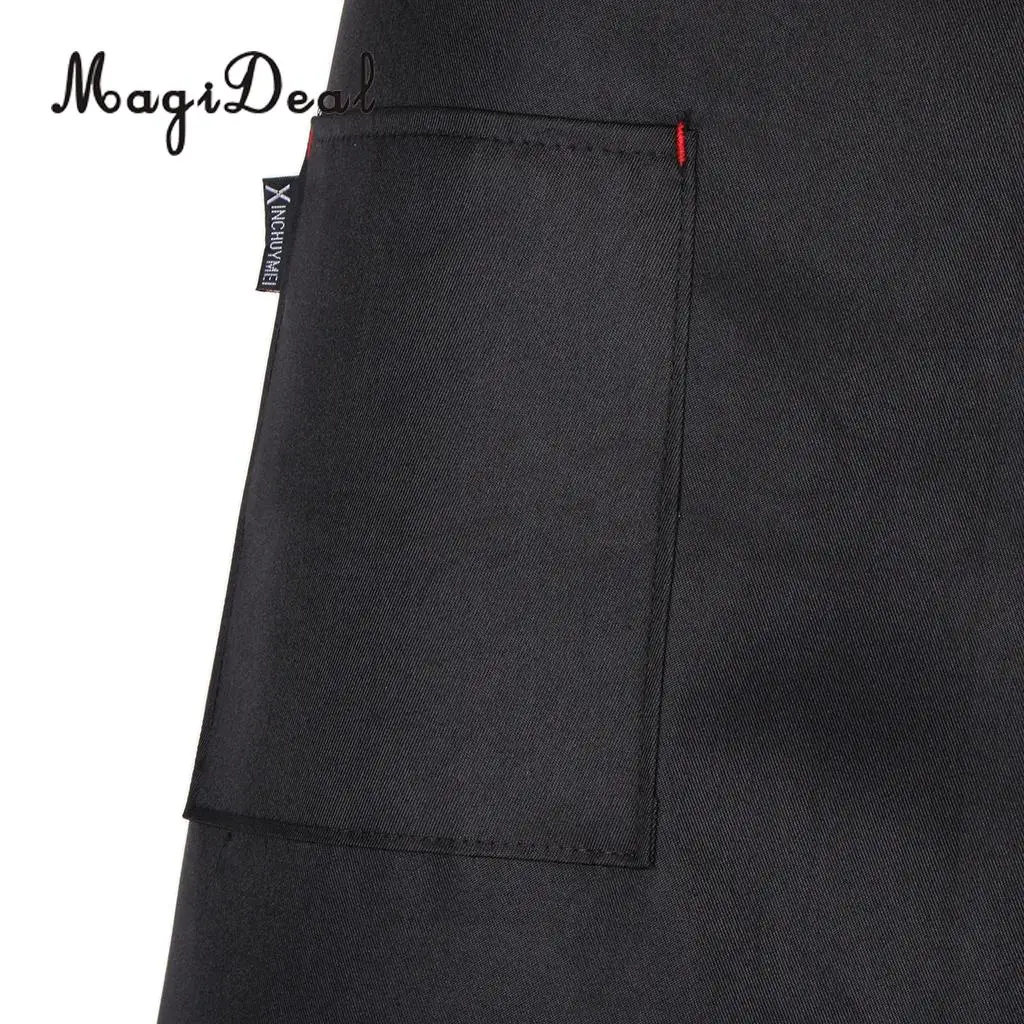MagiDeal Kitchen Half Length Waist Apron Catering Chef Hotel Waiter Apron