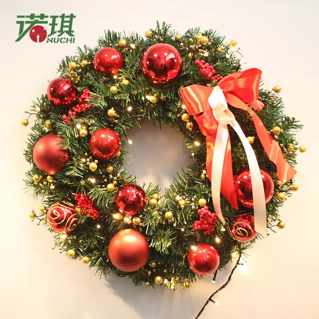 Nuoqi 40 New Christmas Wreath Christmas Rattan Ring Butterfly Enchanting Decorating Wreath With Christmas Balls Nuoqi 40 New Christmas Wreath Christmas Rattan Ring Butterfly Enchanting Decorating Wreath With Christmas Balls