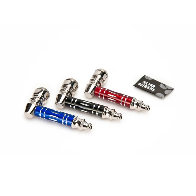 

1Pc High Quality Metal Aluminum Alloy Tobacco Pipe Mini Exhaust Fitting Grinder Tools Vacuum Cleaner Smoking Pipe Christmas Gift