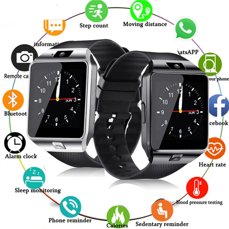 

Bluetooth Smart Watch Smartwatch DZ09 Android TF SIM Camera Smart Clock Watches Relogios For iOS iPhone Samsung Huawei Xiaomi