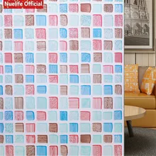 Цвет небольшой квадратный мозаичный узор клей-антистатик- Гостиная Офис спальня ванная комната кухонная раздвижная дверь оконная пленка