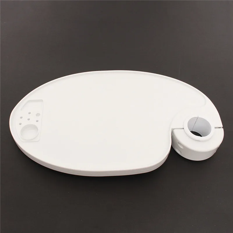 Dental Scaler Chair Plastic Rotatable Plate Post Mounted Shelf Table Oval Shape Clinic Dentistry Accessories |