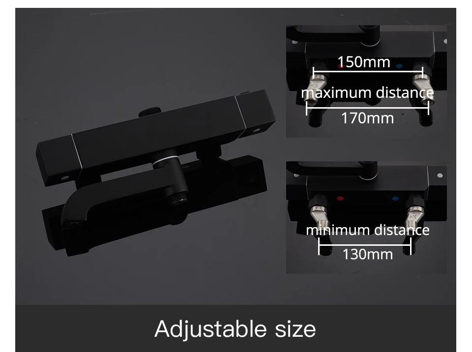 Gappo, черные смесители для душа, для ванной, Термостатические, для холодной и горячей температуры, смесители, Душевая система, большие накладные