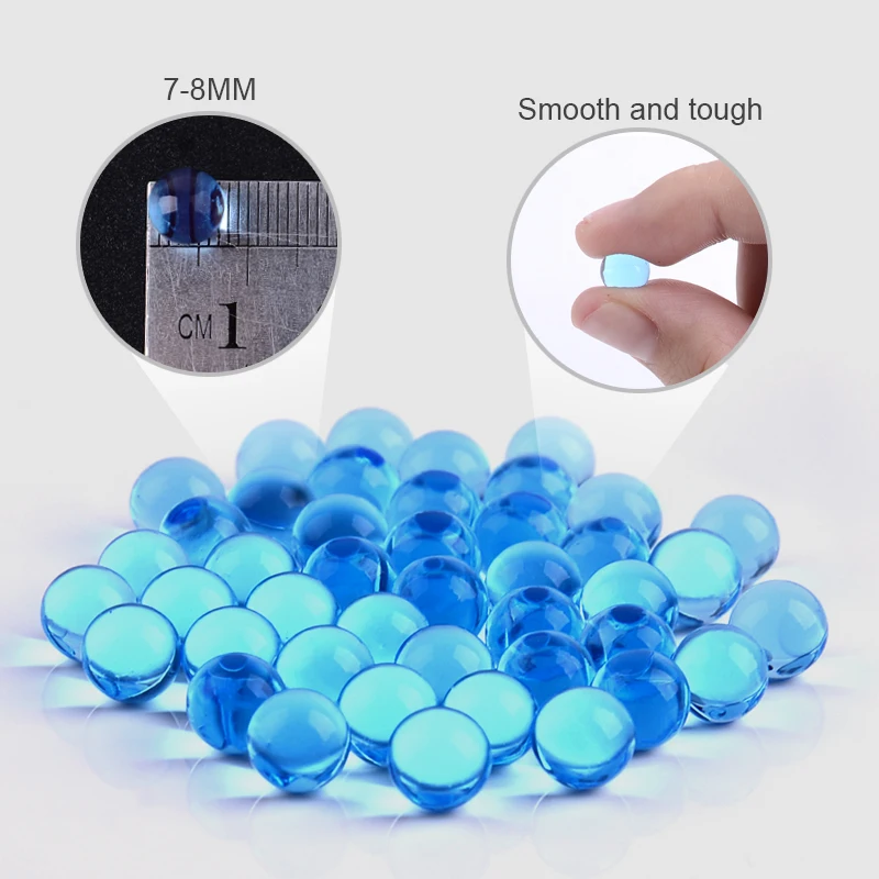 10000Pcs Growing Water Balls Bullet for Gun Toy Blaster Accessory 7-8mm Blue Pearl Soft Crystal Gel Water Beads Polymer Hydrogel 10000Pcs Growing Water Balls Bullet for Gun Toy Blaster Accessory 7-8mm Blue Pearl Soft Crystal Gel Water Beads Polymer Hydrogel